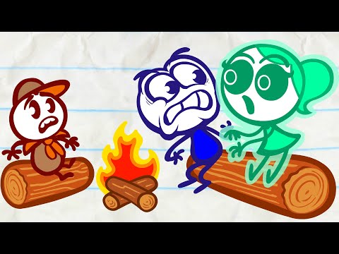 Campfired Up | Pencilmation Cartoons!