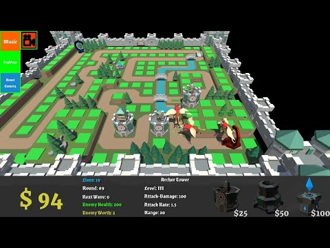 Kuro Tower Defence 3D Dev Log: [Unity Build #5! 07/28/20]