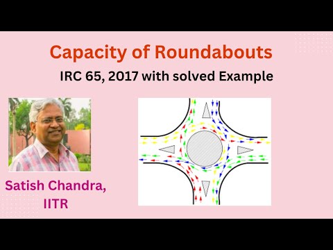 #traffic, #Capacity, Capacity of a Roundabout as per IRC 65, 2017 method
