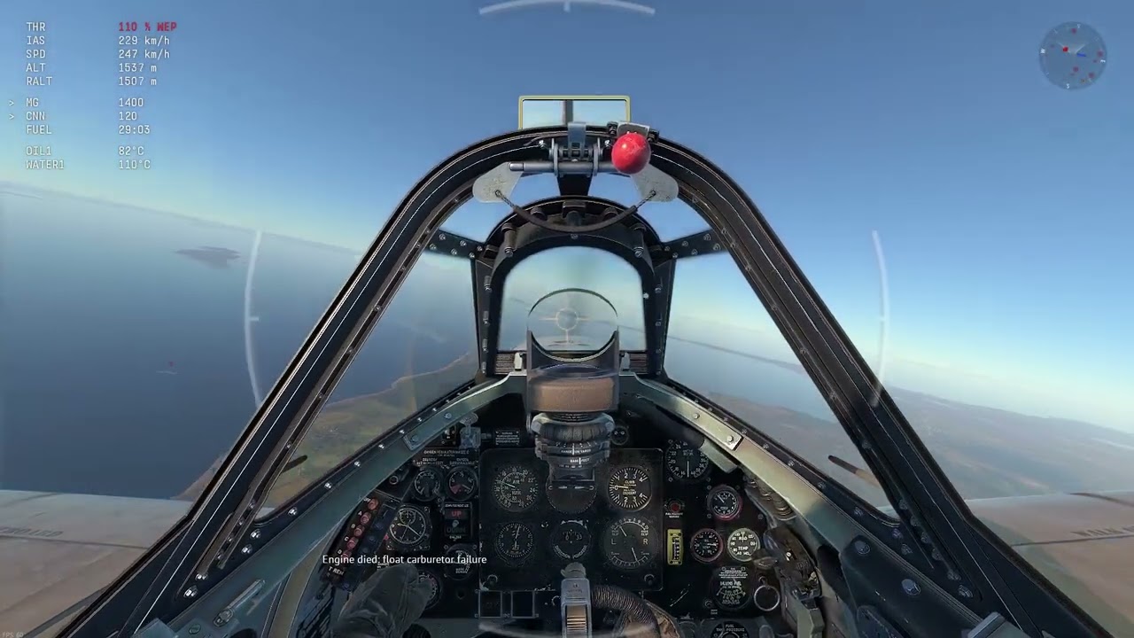 Comparing the effects of G-forces in Il2:Great Battles and Warthunder using Spitfire MkV