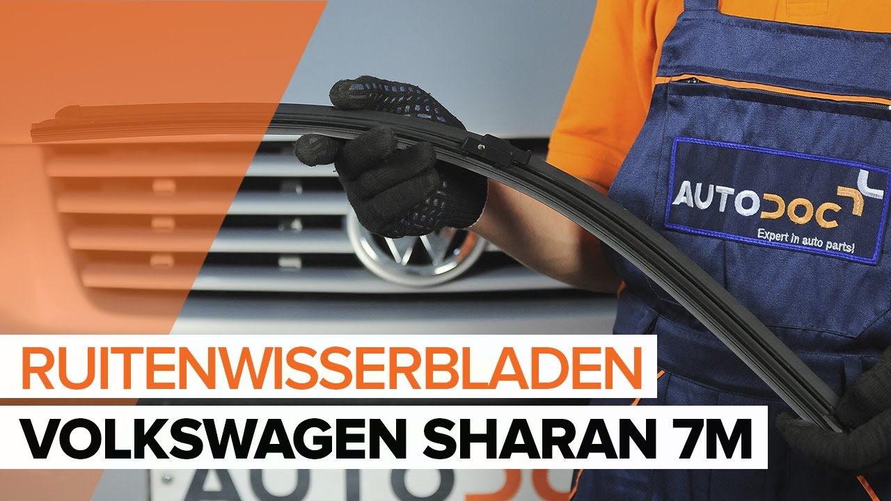 Hoe ruitenwissers vooraan vervangen bij een VW Sharan 1 – Leidraad voor bij het vervangen