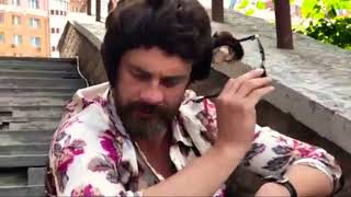 Антон Батырев и Катя Кузнецова на съёмках сериала