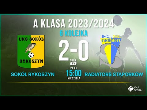 Sokół Rykoszyn - Radiator$ Stąporków 6 kolejka 2023/2024