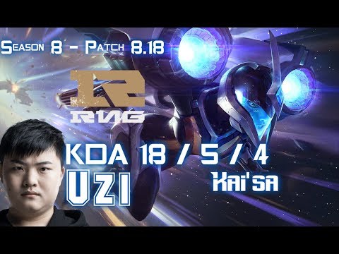 RNG Uzi KAI'SA vs LUCIAN ADC - Patch 8.18 KR Ranked