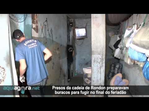 AquiAgora.net - Presos de uma ala masculina e feminina da cadeia Rondon preparavam buracos para fugi