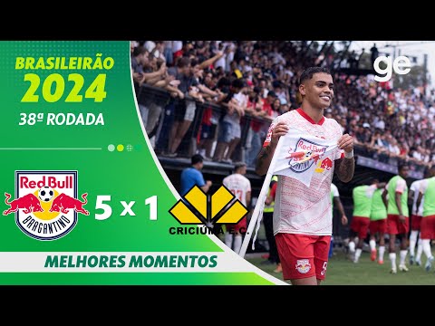 Gols e lances de Red Bull Bragantino x Criciúma