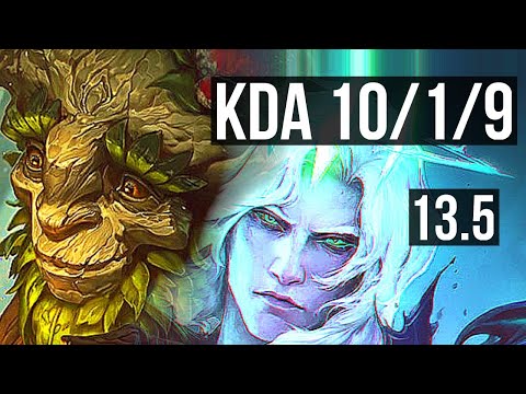 IVERN vs VIEGO (JNG) | 10/1/9, Rank 6 Ivern, 700+ games, 1.1M mastery, Godlike | KR Master | 13.5