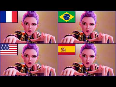 KPOP DEMON HUNTERS dans DIFFÉRENTES LANGUES 🌏🤯🎶 Devine qui CHANTE 😍 Jinu, Rumi, Mira, Zoey