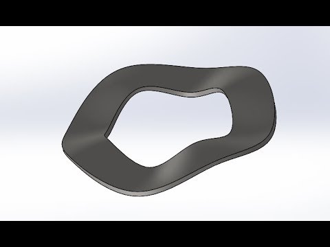 Wave washer tutorial in solidworks