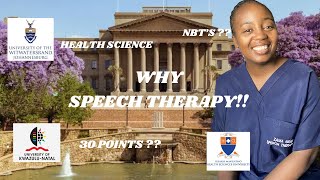 #health : What are the requirements to study  Speech therapy in South Africa