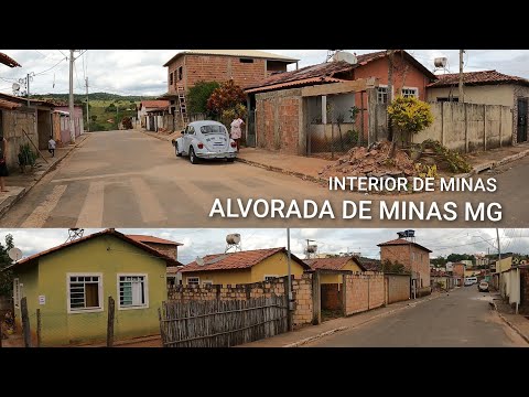 INTERIOR DE MINAS GERAIS | ALVORADA DE MINAS MG , PASSEIO PELA À CIDADE ALVORADA DE MINAS MG ( MOTO)