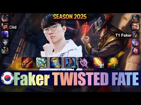 T1 Faker TWISTED FATE vs RYZE Mid - Patch 25.17 KR Ranked | lolrec