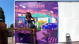 Bino Rideaux - OUTSIDE Mural Time-Lapse