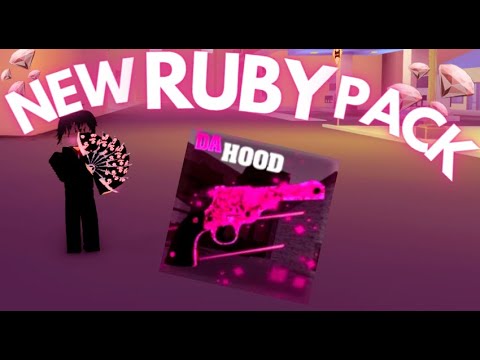 Raiding with the new RUBY PACK in Da Hood....(NEW UPDATE & SKIN SHOWCASE)