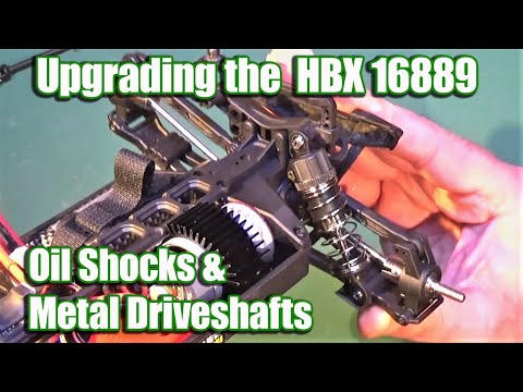 How To Upgrade the HBX 16889 - Oil Shocks & Metal Driveshafts