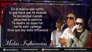 Malas Influencias  Alexis &amp; Fido Ft Yomo (Letra/Lyrics) Reggaeton 2013