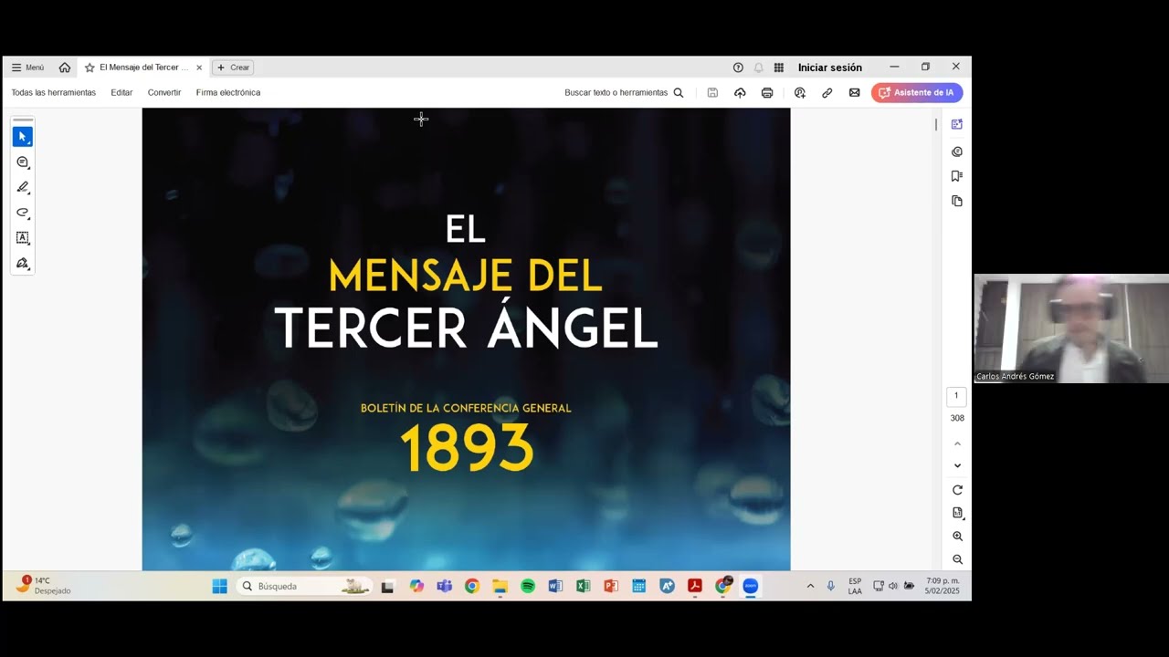 "EL MENSAJE DEL TERCER ANGEL. PARTE 7. Andrés Gómez.