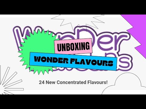 Wonder Flavours Unboxing - DIY with Crimson