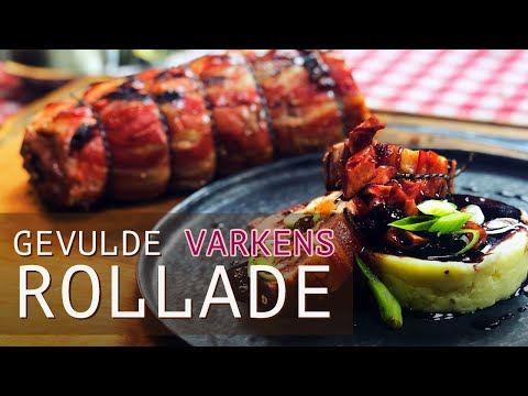 GROOT stuk VLEES op de BBQ | Barbecue recept: Rollade van varkensfilet