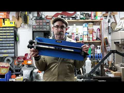 TESTING A VEVOR 18" BEAD ROLLER IN TWEED'S GARAGE.