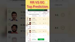 RR VS DC DREAM11 PREDICTION | RAJASTHAN VS DELHI DREAM11 TEAM | TODAY IPL MATCH DREAM11 TEAM