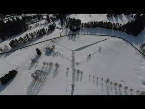 Wind Turbine with Dji Phantom 4 Mont Soleil, Switzerland