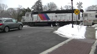 preview picture of video 'Railfanning Glen Rock, New Jersey 2/8/2015'