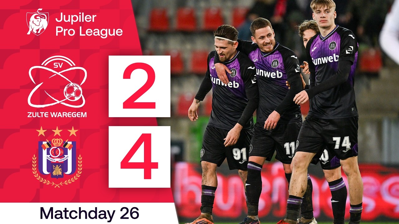 SV Zulte Waregem vs RSC Anderlecht Highlights