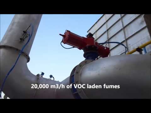 Regenerative Thermal Oxidizer for paint fumes