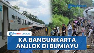 KA Bangunkarta Anjlok Jelang Stasiun Bumiayu Brebes, Penumpang Dievakuasi hingga Jalur Lumpuh
