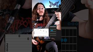 Mayhem - Freezing Moon #metal #guitar #guitarlesson