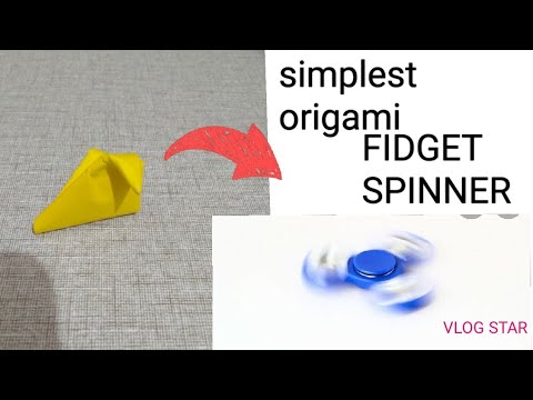 Simplest Fidget spinner || Awesome origami
