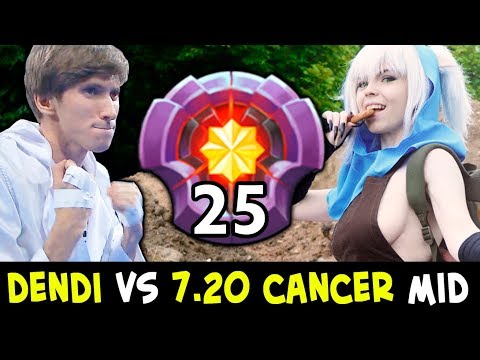 Dendi + Matumbaman vs BIGGEST CANCER of 7.20 — BEST Meepo 25 level