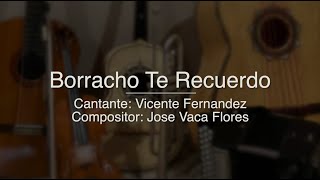 Borracho Te Recuerdo - Puro Mariachi Karaoke - Vicente Fernandez