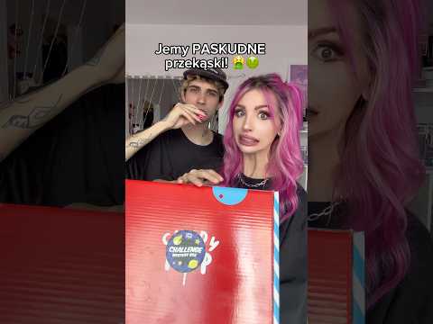 Jemy OHYDNE przekąski! 🤮 MYSTERY BOX CHALLENGE! #foodchallenge #testujemy #przekąski #ostre