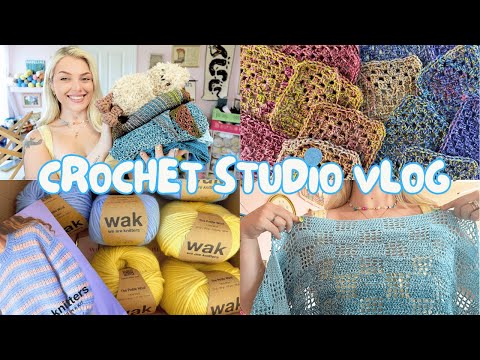 Chill & Chatty Crochet with me VLOG - finishing projects, starting too many new ones & WAK yarn!