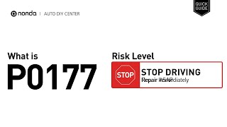dtc p0177 quickly Fix