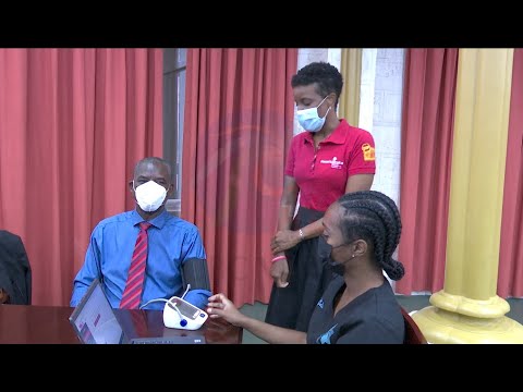 Members of Upper House get blood pressure checks
