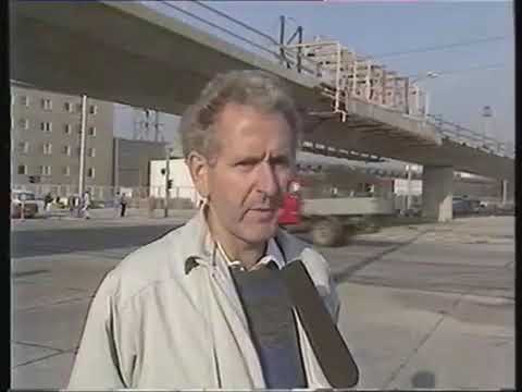 Maybrit Illner (SED-Mitglied) bejubelt in der Aktuellen Kamera Infrastrukturarbeiten in Ost-Berlin