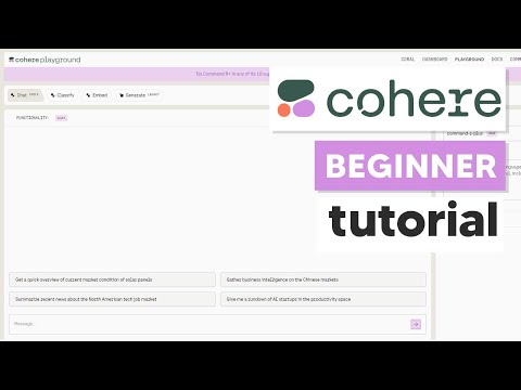 How To Use Cohere Command R (Cohere Tutorial) How To Use RAG For Beginners - Cohere Coral Tutorial