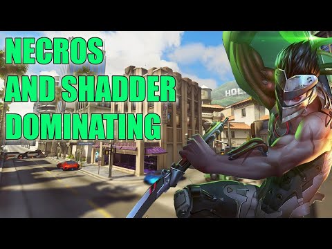 Necros GOD SPEED GENJI GAMEPLAY - GRAND MASTER OVERWATCH SEASON 24