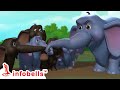 পাঁচটি ছোট হাতি - Five Little Elephants | Bengali Rhymes and Cartoons | Infobells