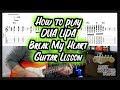 How to play Dua Lipa Break My Heart Guitar Lesson Tutorial How to play Dua Lipa Break My Heart Guitar Lesson Tutorial