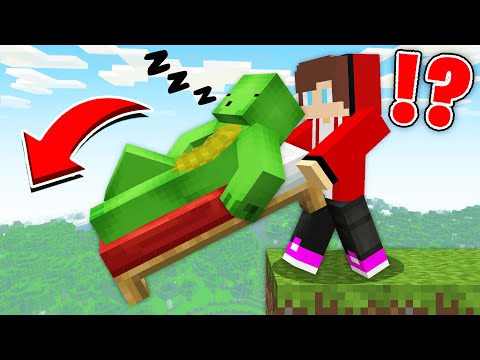 Water Bucket - Minecraft Video - JJ HURT Sleeping Mikey in Minecraft! - Maizen