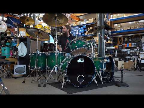 Pre-Owned DW Collector's Cherry VLT Exotic 6pc Drum Set image 9