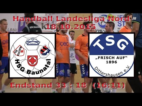 HSG Baunatal -TSG Dittershausen 33:18 v.18.10.2015 Landesliga-Nord