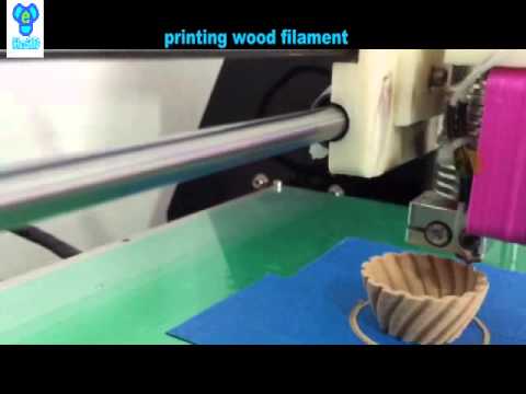 3D Printer Filaments Wood Demo