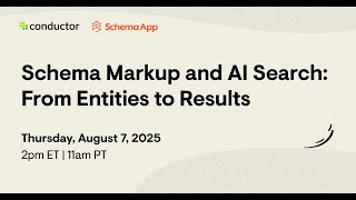 Schema Markup and AI Search: From Entities to Results