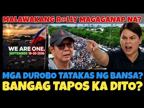 BREAKING NEWS! READY NABA ANG LAHAT? MAY MALAWAKAN RA-LLY MANGYAYARI? DUROBO TATAKAS NA NG BANSA?