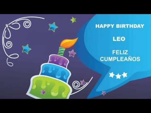 LeoEnglish english pronunciation   Card Tarjeta122 - Happy Birthday